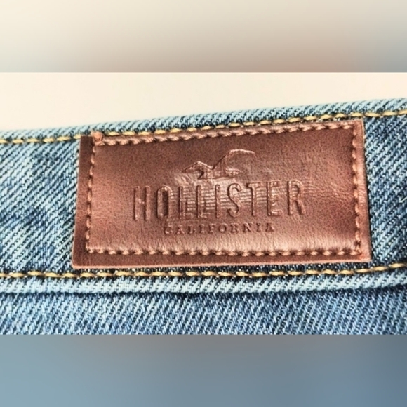Hollister Light Blue Straight Leg Jeans Size 28W-27L - Picture 5 of 6